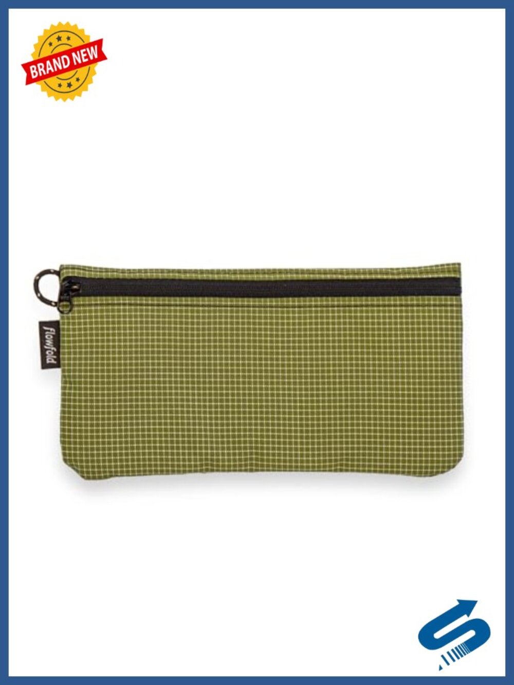 Recycled Polyester Zipper Wallet Clutch with Phone Pouch & Wristlet